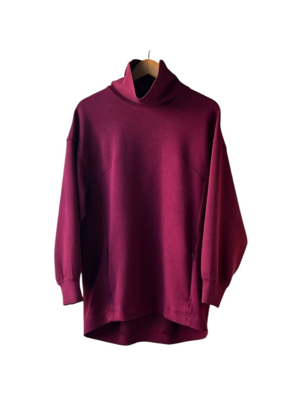 Lululemon Modal-Blend Turtleneck Tunic in Deep Luxe (Burgundy) - Picture 3 of 17